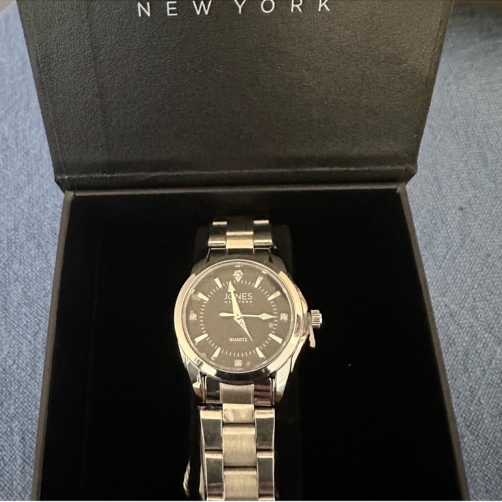JONES NEW YORK WOMEN STAINLESS STEEL
"ANNA" WRIST WATCH NEW